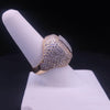 Custom Diamond Pavé Monogram “N” Ring in 18K Yellow Gold