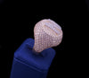 Custom Diamond Pavé Monogram “N” Ring in 18K Yellow Gold
