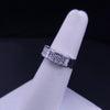 Art Deco Diamond Panel Ring in 18K White Gold