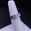 Art Deco Diamond Panel Ring in 18K White Gold