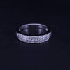 Elegant Diamond Pavé Band Ring  in White Gold in 14K White Gold