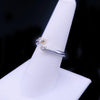 Sculptural 14K Two-Tone Gold Twin Diamond Open Ring