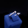 Sculptural 14K Two-Tone Gold Twin Diamond Open Ring