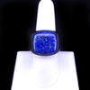 David Yurman Signet Ring with Lapis Lazuli in Black Titanium