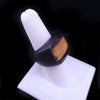 David Yurman Signet Ring with Tiger Eye Stone in Black Titanium