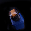 David Yurman Signet Ring with Tiger Eye Stone in Black Titanium