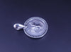David Yurman Petrvs Wolf Amulet Sterling Silver with Black Diamonds