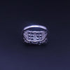 14K White Gold Elegant Diamond Statement Ring