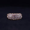 14K Yellow Gold Diamond Honeycomb Band Ring Size 8