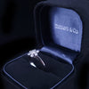 Tiffany & Co. Platinum 0.50ct VS-2 G Color Flower Diamond Ring Size 5.5