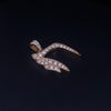 Custom Made Chai Pendant in 14K Yellow Gold with Diamonds