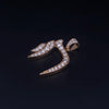 Custom Made Chai Pendant in 14K Yellow Gold with Diamonds