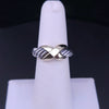 David Yurman Crossover Ring, Sterling Silver & 14K Gold, Size 5.5