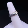 David Yurman Crossover Ring, Sterling Silver & 14K Gold, Size 5.5