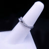 David Yurman Cable Loop Band Ring Sterling Silver with Diamond Size 6.75