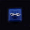 David Yurman Cable Loop Band Ring Sterling Silver with Diamond Size 6.75
