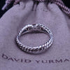 David Yurman Cable Loop Band Ring Sterling Silver with 18K Yellow Gold
