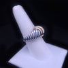 David Yurman Women's 18k Yellow Gold Sterling Silver Ring, size 7.5
