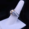 David Yurman Women's 18k Yellow Gold Sterling Silver Ring, size 7.5