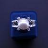 David Yurman Cable Pearl Ring with Diamonds, 2 Size Available