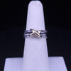 David Yurman Crossover Band Ring in Sterling Silver & 18K Yellow Gold