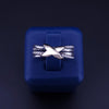 David Yurman Crossover Band Ring in Sterling Silver & 18K Yellow Gold