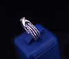 David Yurman Crossover Band Ring in Sterling Silver & 18K Yellow Gold