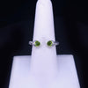 David Yurman Cable Ring in Sterling Silver with Diamonds & Peridot