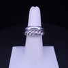 DAVID YURMAN Pure Form 2 Row  Sterling Silver Stacking Ring