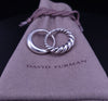 DAVID YURMAN Pure Form 2 Row  Sterling Silver Stacking Ring