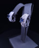Estate Sapphire & Diamond Clip-On Earrings in 18K White Gold