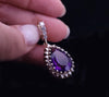 Amethyst & Diamond Three-Piece Jewelry Suite in 14K Gold