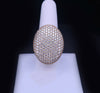 Men's Custom Made Diamond Ring in 14K Yellow Gold Size 9
