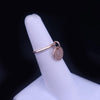 Hermes Paris 18K Rose Gold Single Diamond Ring, Size 4.75