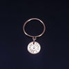 Hermes Paris 18K Rose Gold Single Diamond Ring, Size 4.75