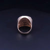Custom Made 14K Yellow Gold Diamond Concentric Circle Ring, Size 8.25