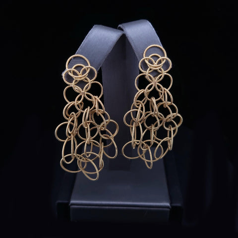 Buccellati Hawaii 18K Yellow Gold Pendant Earrings