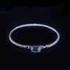 David Yurman  Sterling Silver Bracelet with Blue Topaz & Diamonds