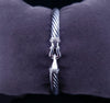 David Yurman Buckle Classic Cable Bracelet Sterling Silver with Diamonds, 5mm