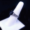 David Yurman Sterling Silver “Wheaton” Petite Ring with Diamonds & Black Onyx