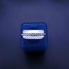 David Yurman Cable Inset Band Ring Sterling Silver, 8mm