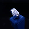David Yurman Cable Inset Band Ring Sterling Silver, 8mm