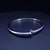 Tiffany  T1 Narrow Diamond Hinged Bangle in White Gold
