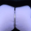 Tiffany  T1 Narrow Diamond Hinged Bangle in White Gold
