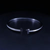 Tiffany  T1 Narrow Diamond Hinged Bangle in White Gold