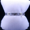 Tiffany Atlas Pierced Hinged Bracelet 18K White Gold Diamonds