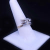 Antique 18K Yellow Gold Diamond Embrace Bypass USSR Ring