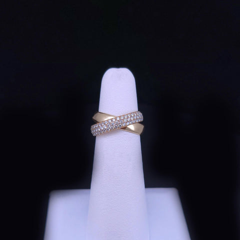 Tiffany & Co. Palomas Melody 18K Rose Gold Diamond Ring, Size 4