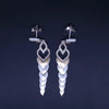 John Hardy Sterling Silver 18K Yellow Gold Long Drop Earrings