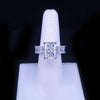 Radiant Majesty Lab Diamond Ring in 18K White Gold, Size